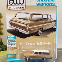 Skala 1/64 Chevy II Nova 400 Wagon 63' fr AUTO WORLD Lim.Ed. Rel.2 Ver A