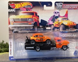 Skala 1/64 HOT WHEELS PREMIUM - VW Baja Bug + Horizon Hauler#31 Team Transport