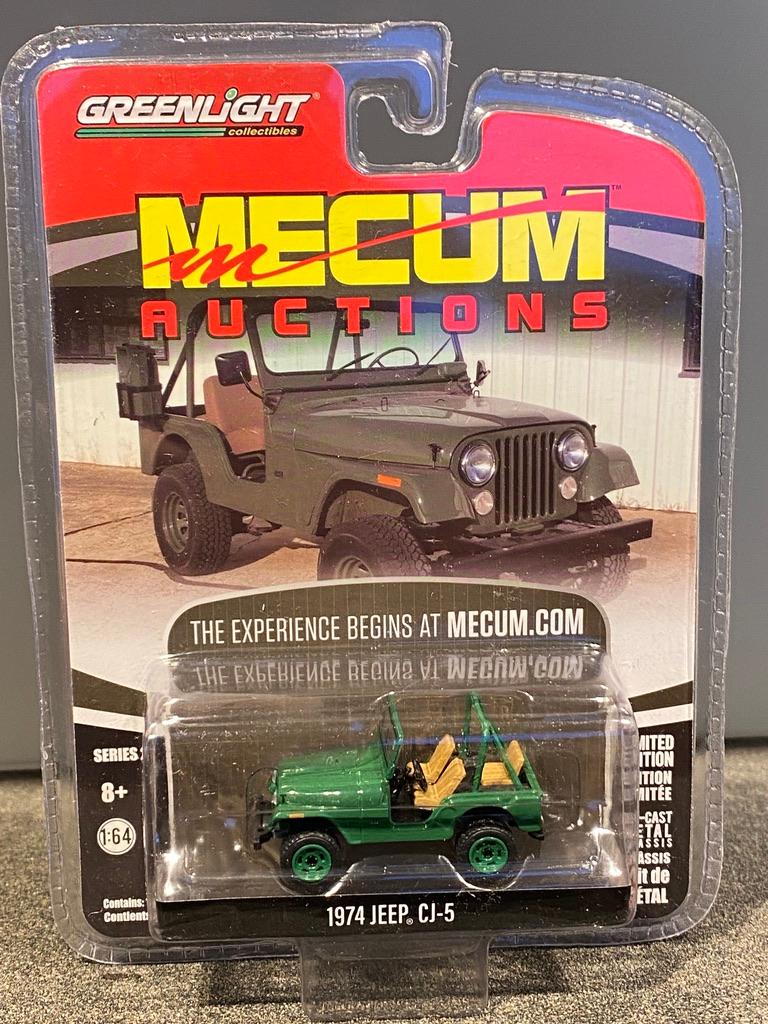 Skala 1/64 JEEP CJ-5 74' "Mecum auctions" från Greenlight