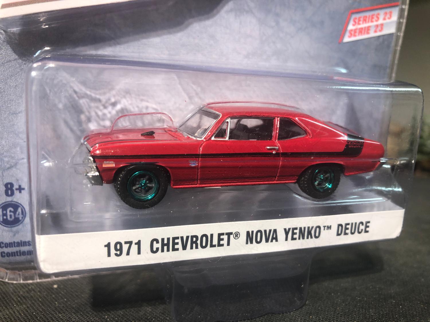 Skala 1/64 Chevrolet Nova Yenko Deuce 71' "GL Muscle" från Greenlight Green Ed