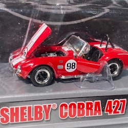 Skala 1/64 Shelby Cobra 427 S/C, röd m stripes fr Shelby Collectables