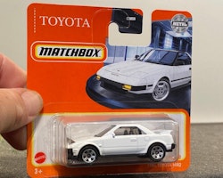 Skala 1/64 Matchbox - Toyota MR2 1984 m nedfällda strålkastare