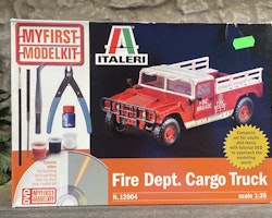 Skala 1/35 Fire Dept. Cargo Truck Hummer, Kit m verktyg från ITALERI