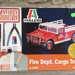 Skala 1/35 Fire Dept. Cargo Truck Hummer, Kit m verktyg från ITALERI