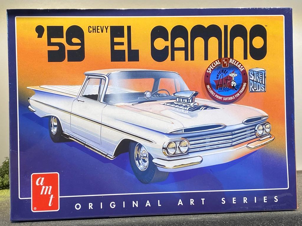 Skala 1/25, Chevrolet El Camino 59' (stock or street version) från AMT