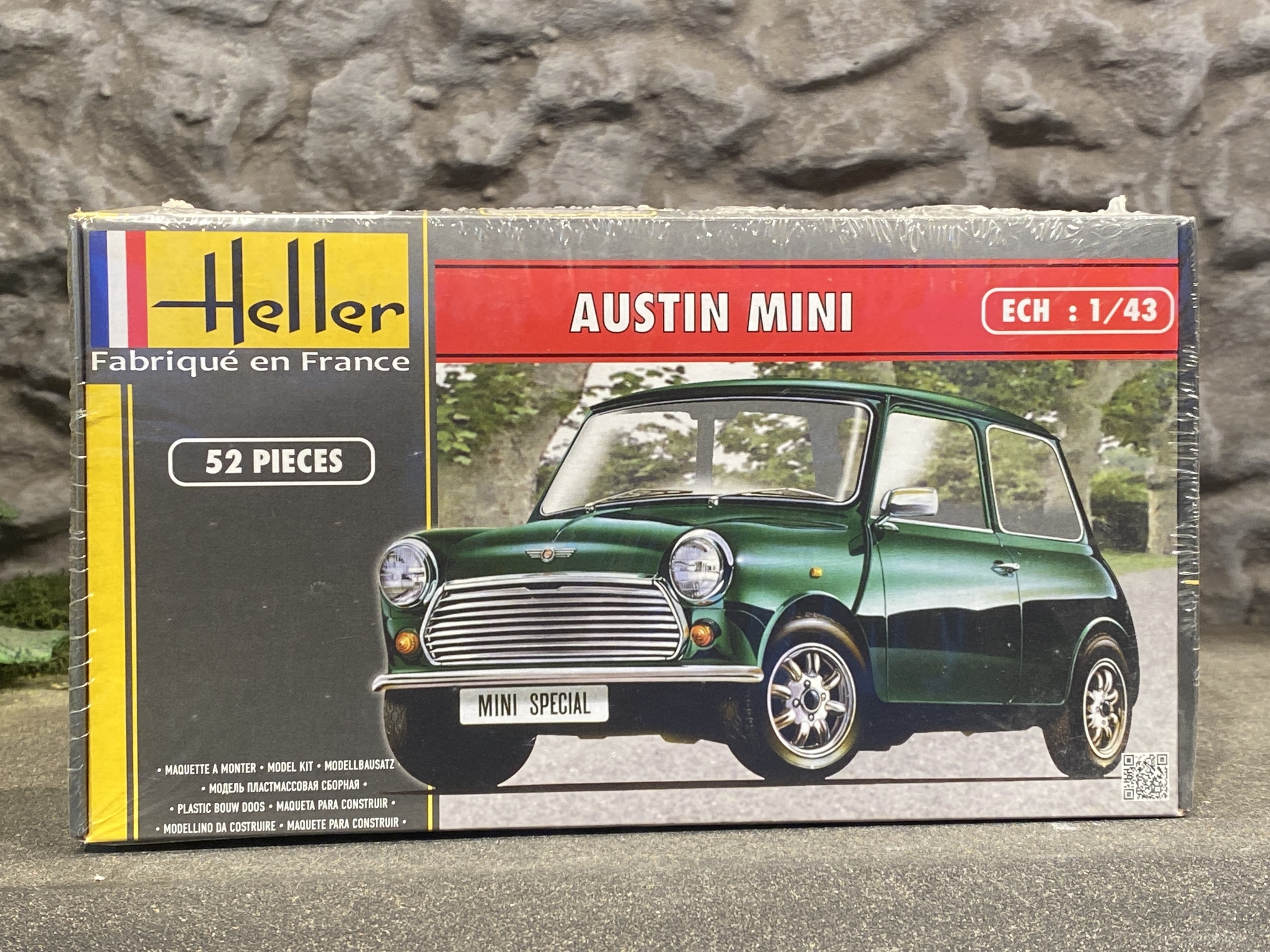 Skala 1/43, Austin Mini Byggmodell fr Heller