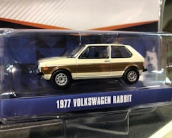 Skala 1/64 Volkswagen Rabbit Polo m träimitation på sidorna 77' Club V-DUB fr Greenlight