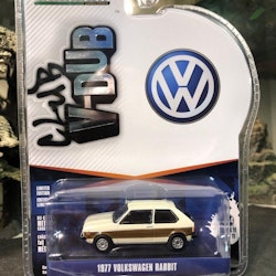 Skala 1/64 Volkswagen Rabbit Polo m träimitation på sidorna 77' Club V-DUB fr Greenlight