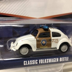 Skala 1/64 Fantastiskt fin Volkswagen Beetle Bubbla "Police" fr Greenlight