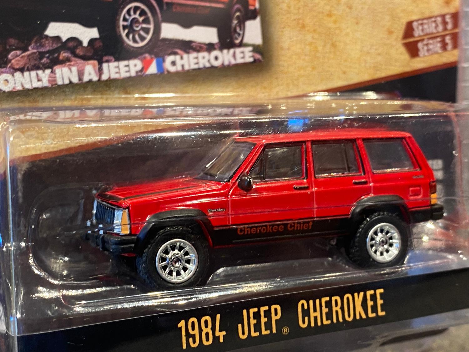 Skala 1/64 - Jeep Cherokee 84' "Vintage AD Cars" från Greenlight