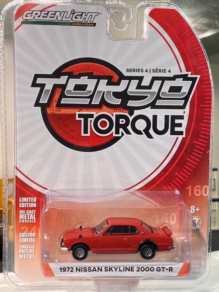 Skala 1/64 Nissan Skyline 2000 GT-R 72' "Tokyo Torque" från Greenlight