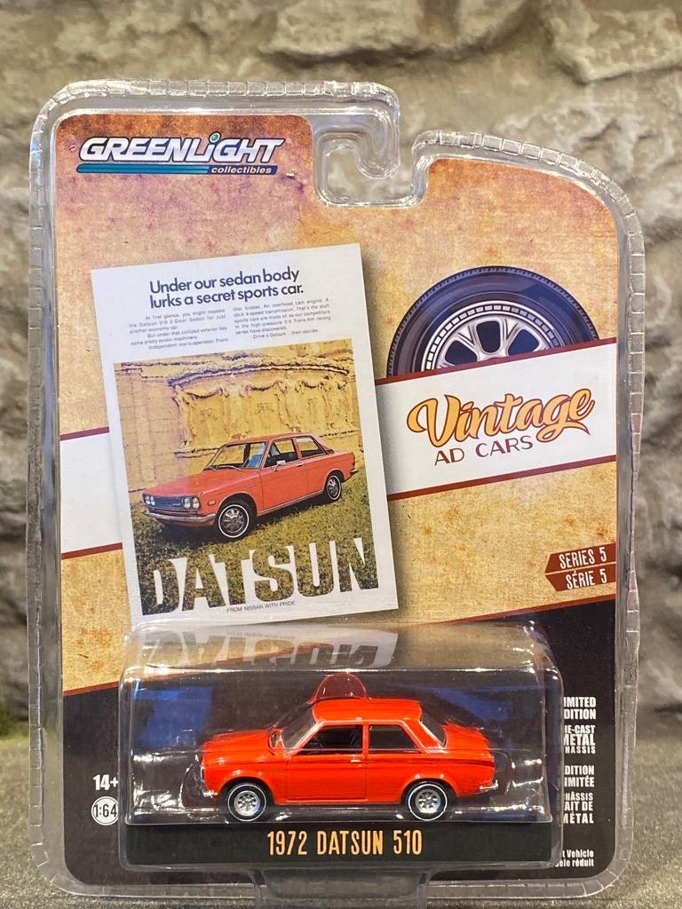 Skala 1/64 Datsun 510 72' "Tokyo Torque" från Greenlight
