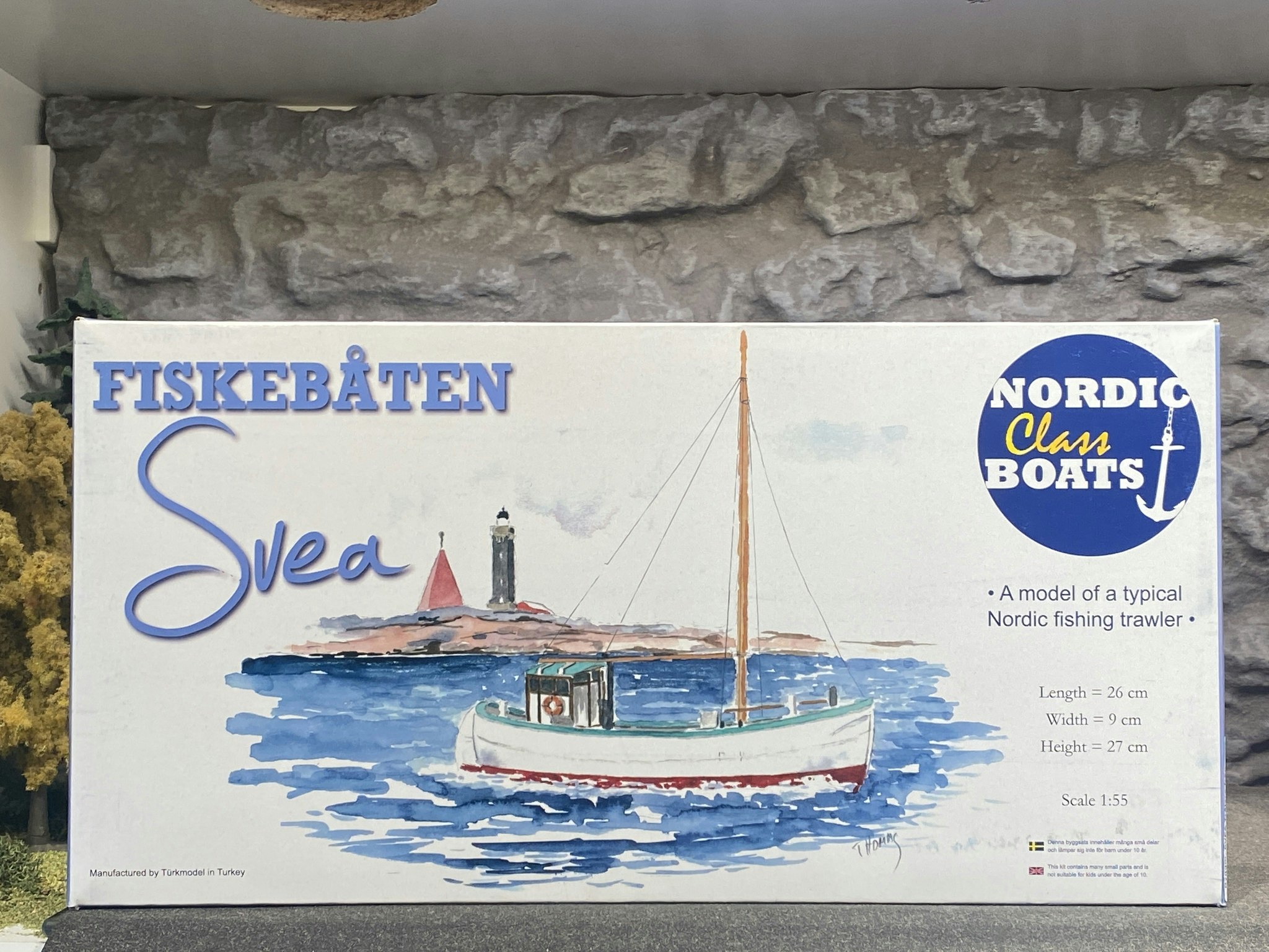 Skala 1/55 Fiskebåten SVEA, byggmodell fr Nordic Class Boats / Türkmodel