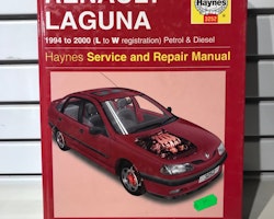 Haynes Reparationshandbok / Instruktionsbok Renault Laguna 94-00 Uppd. upplaga