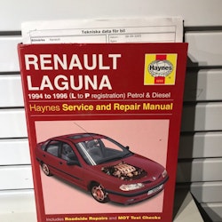 Haynes Reparationshandbok / Instruktionsbok Renault Laguna 1994 - 1996