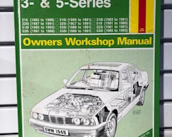 Haynes Reparationshandbok / Instruktionsbok BMW 3 & 5-serien 83-91 & 81-93