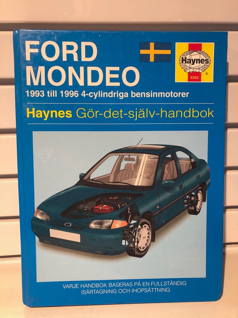 Haynes Reparationshandbok / Instruktionsbok Ford Mondeo 1993-1996 på svenska