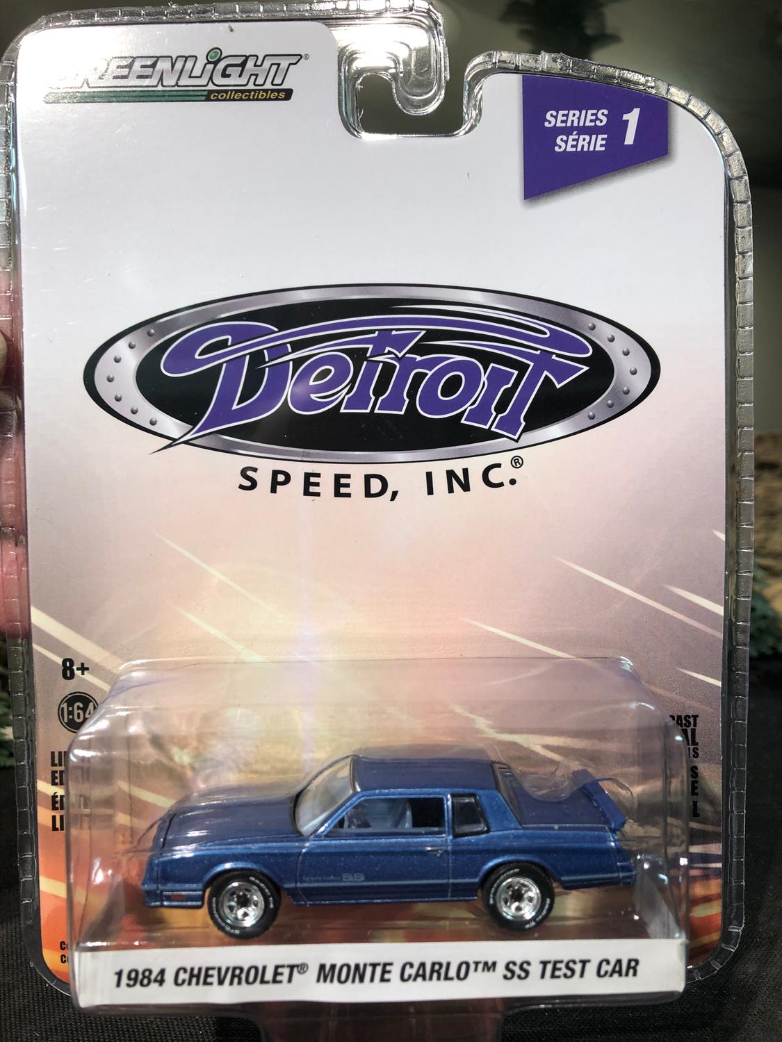 Skala 1/64 Chevrolet Monte Carlo SS Testcar 84' "Detroit Speed" från Greenlight