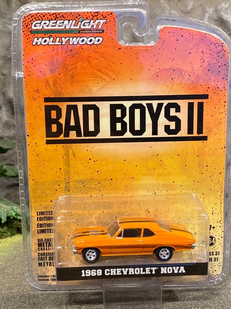Skala 1/64 - Chevrolet Nova 1968 "Bad Boys II" fr GreenLight