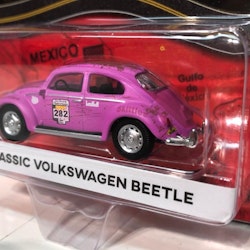 Classic Volkswagen Beetle Typ 1 Bubbla Rally Panamericana i 1/64 från Greenlight