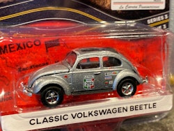 Classic Volkswagen Beetle Typ 1 Bubbla Rally Panamericana i 1/64 från Greenlight