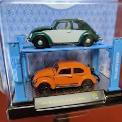 Skala 1/64 2-pack med fypelarlift Volkswagen Beetle Deluxe U.S.A model 53'' fr M2