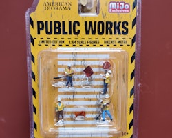Skala 1/64 - 6 st Figurer "Public Worker" - American Diorama MiJo