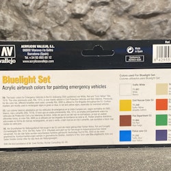 Vallejo Model Air Set, Färg: Bluelight Set, Color Pack 8 flaskor á 17ml, 71154