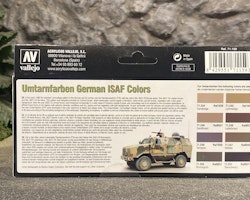 Vallejo Model Air Set, Färg: German ISAF Colors Set 8 flaskor á 17ml, 71159