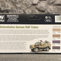 Vallejo Model Air Set, Färg: German ISAF Colors Set 8 flaskor á 17ml, 71159