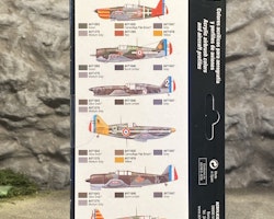 Vallejo Model Air Set, Färg: Allierade 39-42 Battle of france Set 8 flaskor á 17ml, 71626