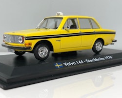 Skala 1/43 Snygg modellbil av Volvo 144  TAXI Stockholm 1970 av Leoni
