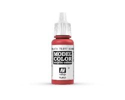 Vallejo Model Color, akrylfärg flaska 17ml: Scharlakansröd 70817
