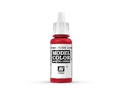Vallejo Model Color, akrylfärg flaska 17ml: Karminröd 70908