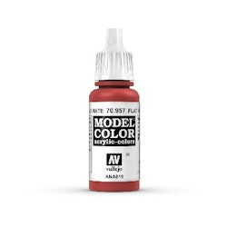 Vallejo Model Color, akrylfärg flaska 17ml: Matt röd 70957