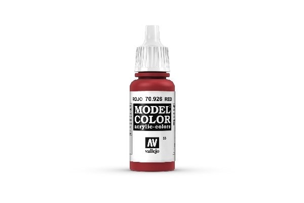 Vallejo Model Color, akrylfärg flaska 17ml: Röd 70926
