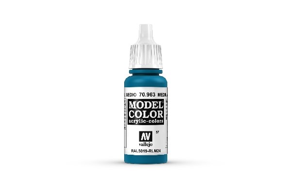 Vallejo Model Color, akrylfärg flaska 17ml: Medium blå 70963