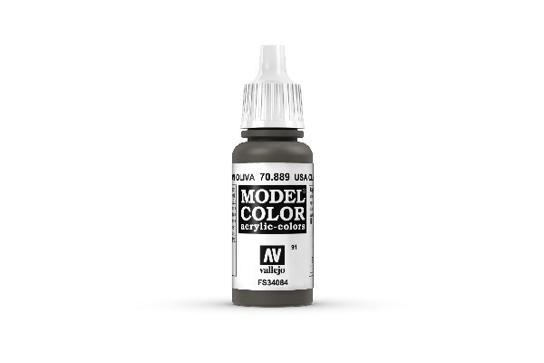 Vallejo Model Color, akrylfärg flaska 17ml: Oliv-brun 70889