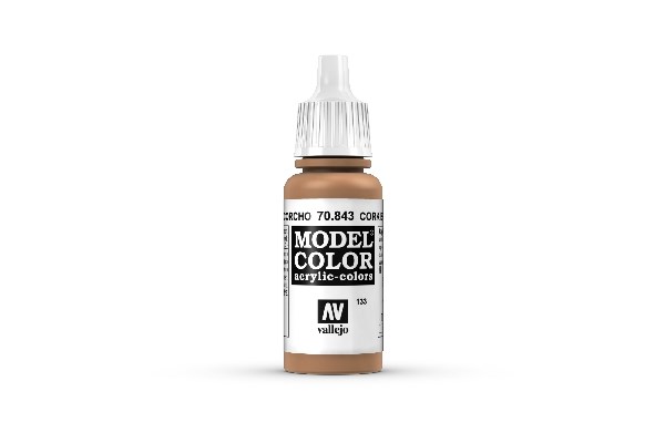 Vallejo Model Color, akrylfärg flaska 17ml: Kork brun 70843
