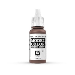 Vallejo Model Color, akrylfärg flaska 17ml: Sadel-brun 70940