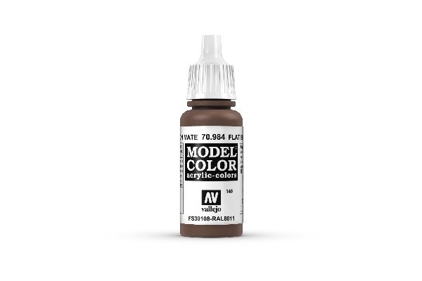 Vallejo Model Color, akrylfärg flaska 17ml: Matt brun 70984
