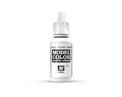 Vallejo Model Color, akrylfärg flaska 17ml: Vit/grå 70993