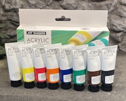 Akrylfärger 8 pack, med 8 tuber á 22ml från Art Rangers