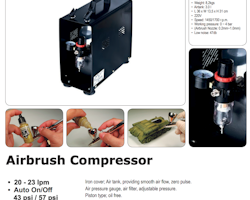 Kompressor till Airbrush 438930 fr Panzag