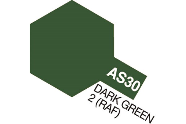 Tamiya AS spray - Färg för Flygplansmodeller i plast: AS-30 Mörk grön 2 (RAF)