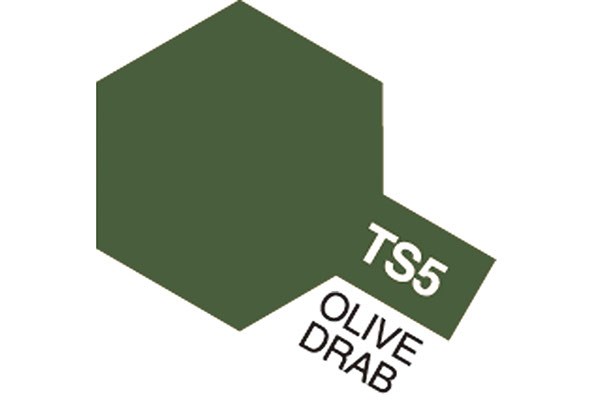 Tamiya TS spray - Färg för plastmodeller: TS-5 Matt Olivgrön