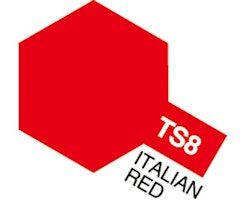 Tamiya TS spray - Färg för plastmodeller: TS-8 Italienskt Röd