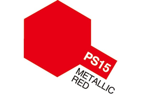 Tamiya Polykarbonatspray - Färg för Lexankarosser: PS-15 Röd metallic