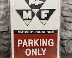 Plåtskylt ca 30 x 20 cm Motiv: Massey Ferguson - Parking Only