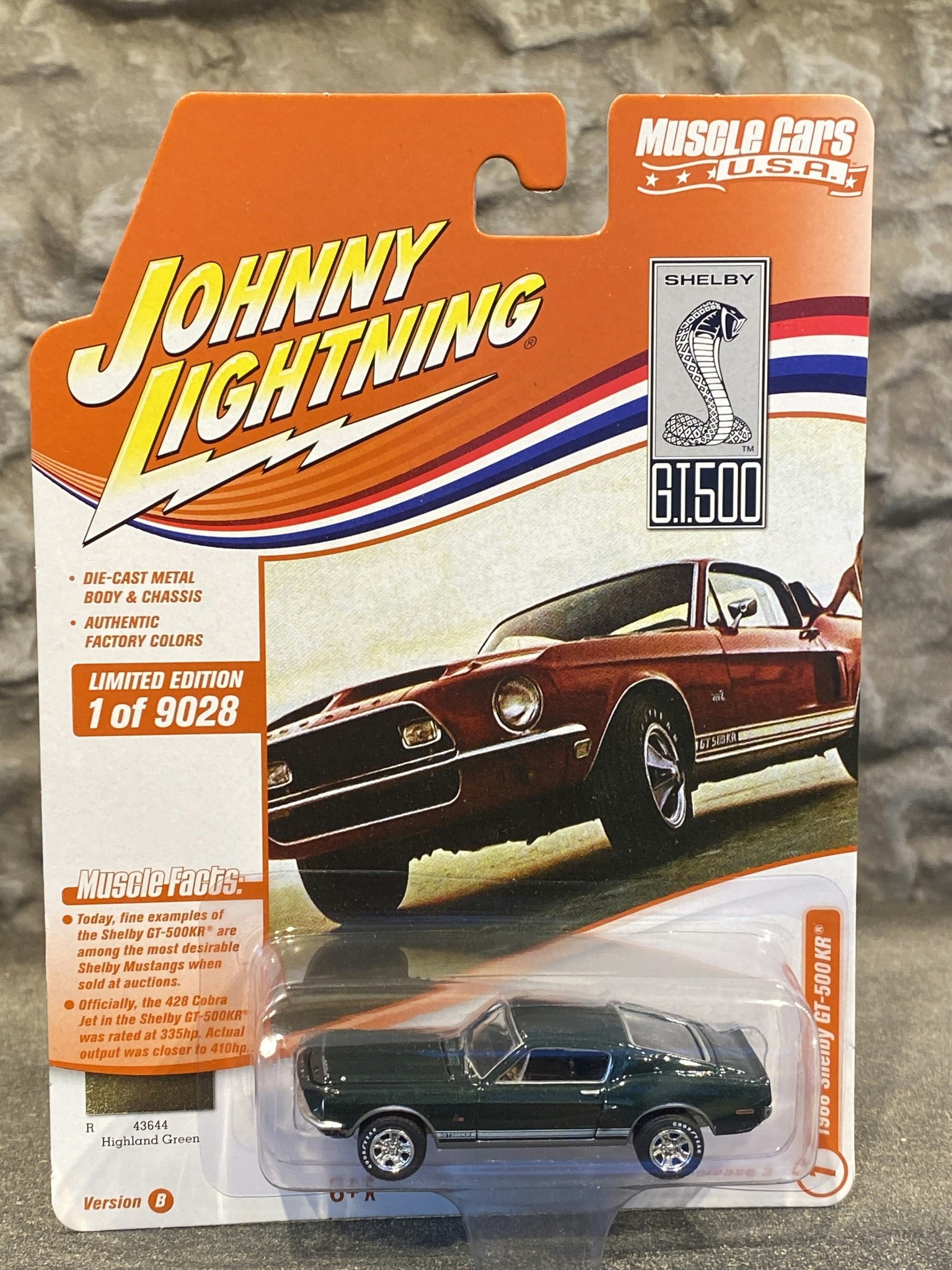 Skala 1/64 - Shelby GT 500KR 68' från Johnny Lightning